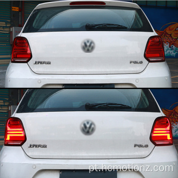 HCMOTION 2010-2018 Lâmpada traseira do sedan para Volkswagen Polo
